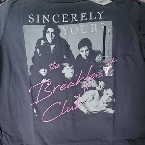 Nwt Hybrid Apparel Breakfast Club Black Graphic Tee